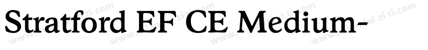 Stratford EF CE Medium字体转换